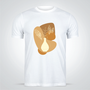 Abstract Flowers T-Shirt Design |  Abstract T-Shirt Template