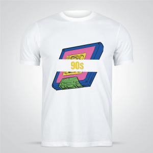 Old School Cassette Tape T-shirt Design Download