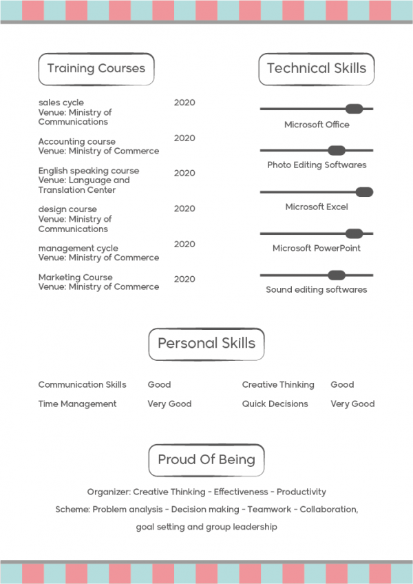 Classic CV Template |  CV Microsoft Word | Simple CV Design