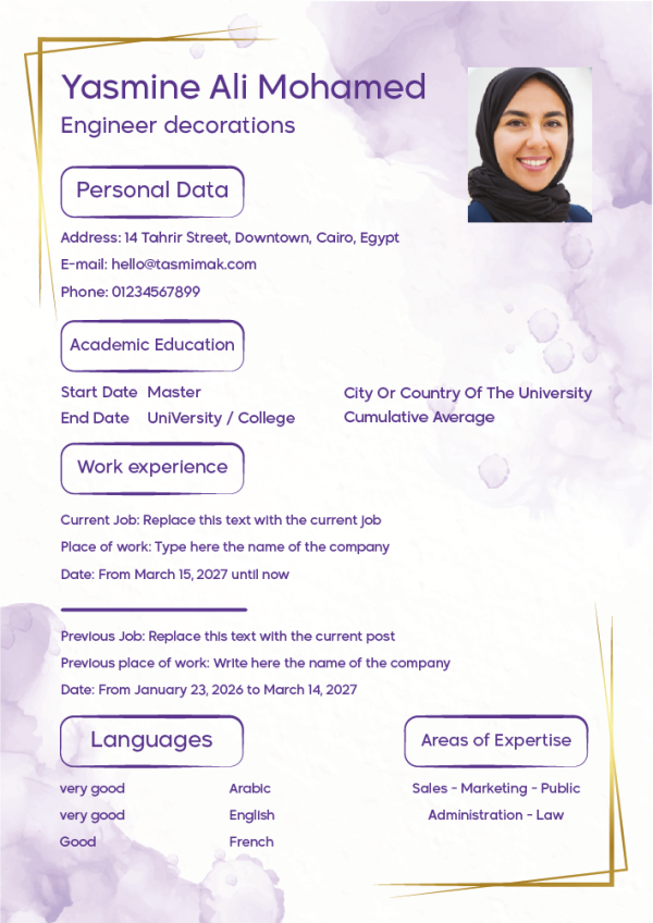 Curriculum Vitae Design Template | Styling CV | CV Examples