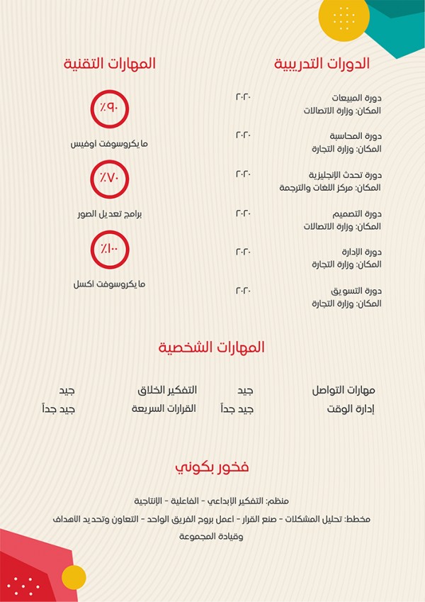 لشركات الأدوية CV سي في صيدلى جاهز | سيرة ذاتية | نموذج