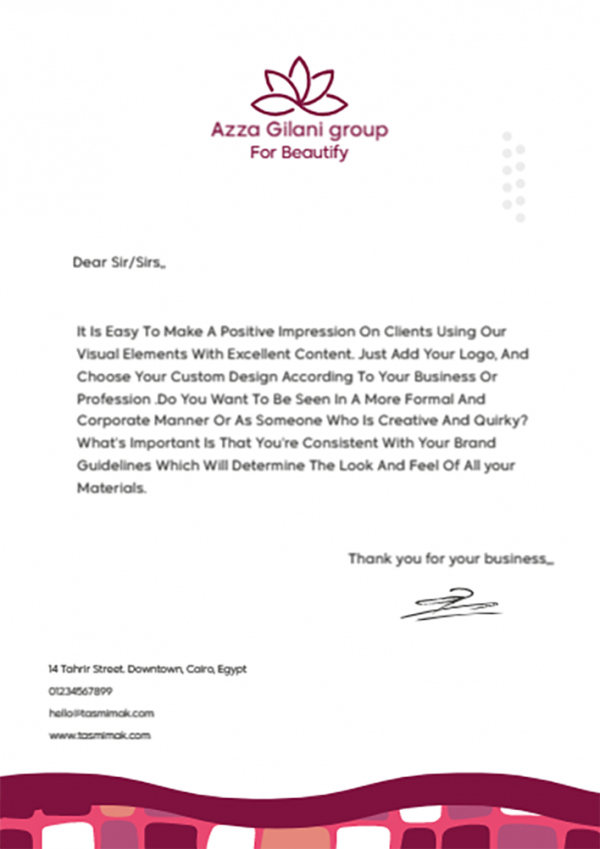 Professional Letterhead Design Samples Download