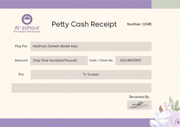 Cash Receipt Template | Online Receipt maker