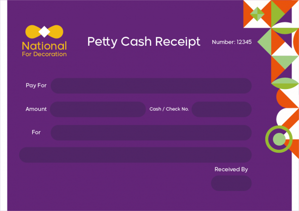 Basic Receipt Template | Petty Cash Receipt Online Design 
