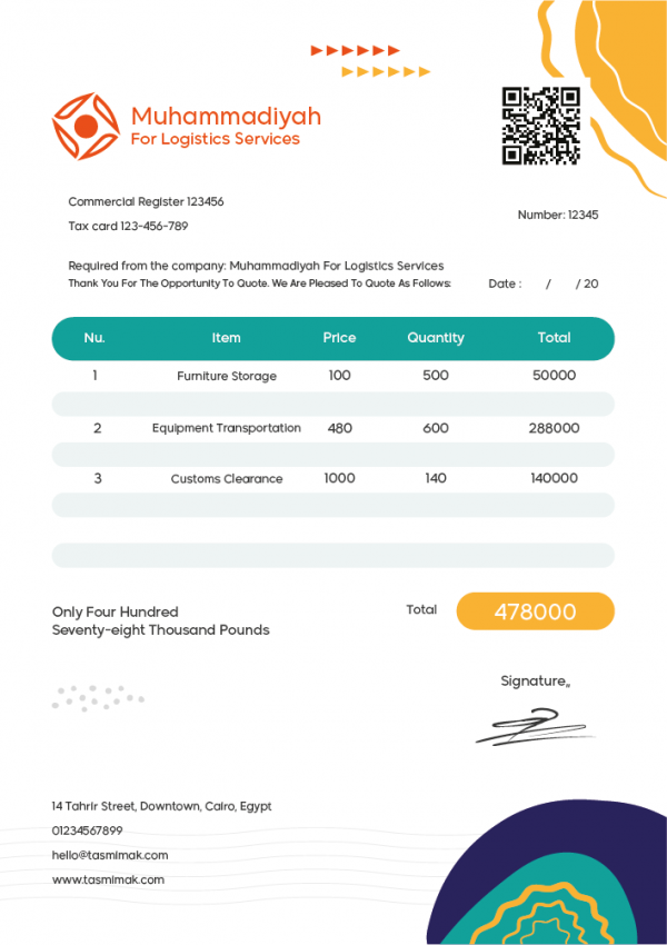 Personal Invoice Template Word | Sales Invoice Download