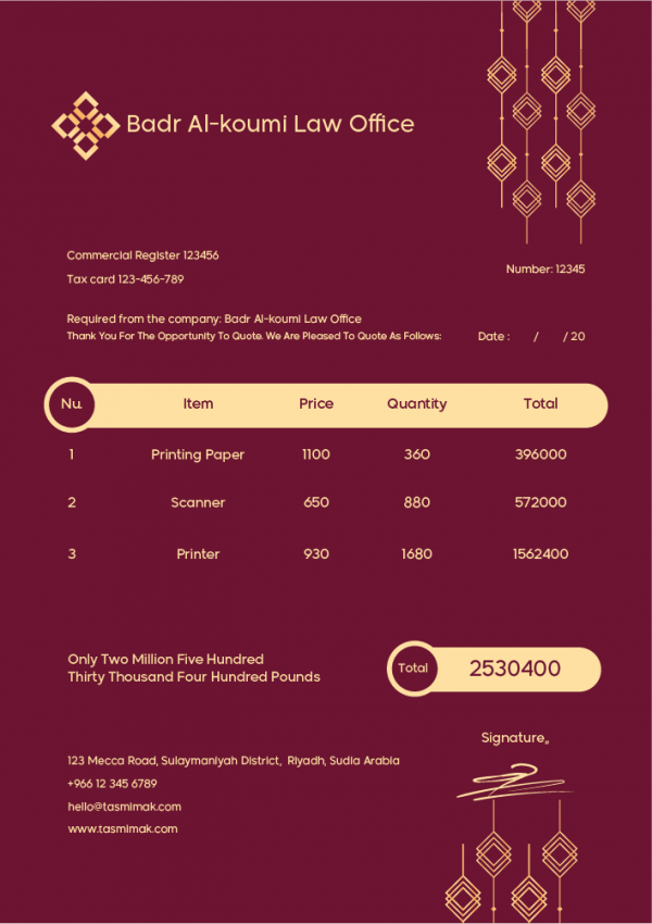 A4 Invoice Template | Tax Invoice Template | Invoice Maker