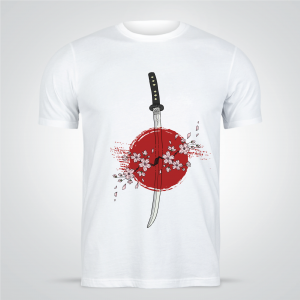 Sword Flower T-shirt Design |  Sword Floral  Pattern T-Shirt