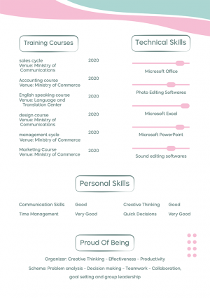 Attractive Resume Design | CV Form | CV Template Download