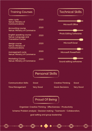 Modern CV Template Word Download | CV Form DOC