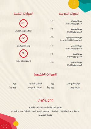 لشركات الأدوية CV سي في صيدلى جاهز | سيرة ذاتية | نموذج