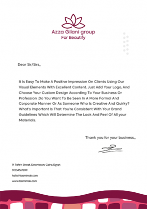 Professional Letterhead Design Samples Download