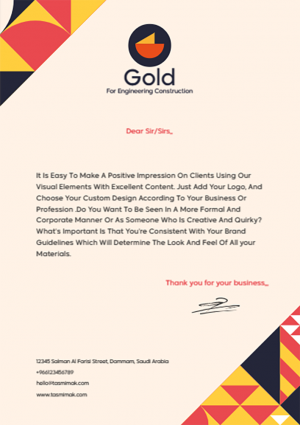 Letterhead Design | Corporate Letterhead Template