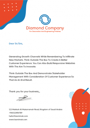 Formal Business Letter Template | Letterhead Maker