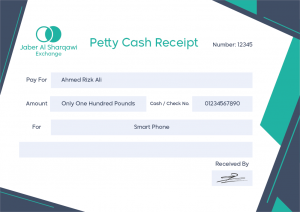Petty Cash Receipt Design Sample | Receipt Template Word