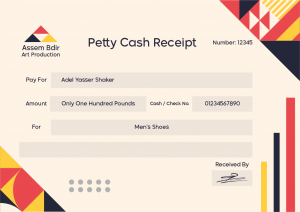 Receipt Design Sample | Petty Cash Format In Word