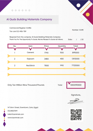 QR Codes On Invoices | Invoice Template Word Download