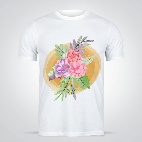 Flowery Vintage T shirt Designs | flower T shirt Design