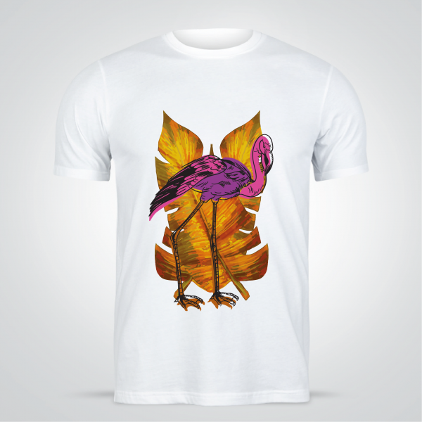 Flamingo Bird T-shirt Women Design | Anime T-shirt Designs