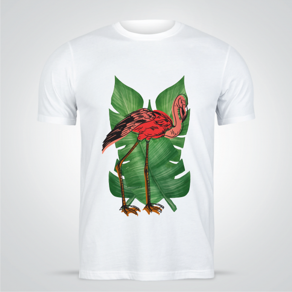 Flamingo Bird T-shirt Women Design | Anime T-shirt Designs