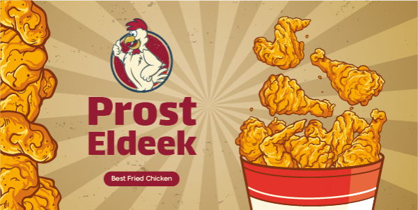 Fried Chicken Sale Twitter Post Template | Twitter Posts 