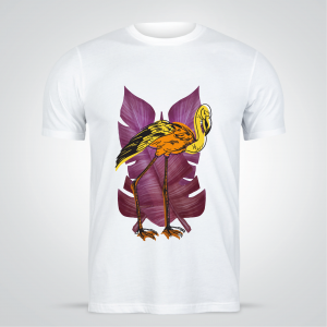 Flamingo Bird T-shirt Women Design | Anime T-shirt Designs