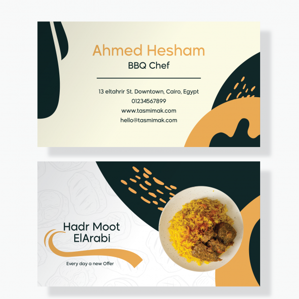 Creative Chef  Business Cards Templates | Personal Card Design