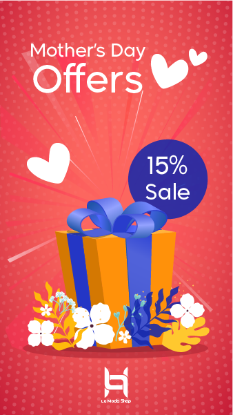 Mothers Day Offers Instagram Story Design with Gift Box