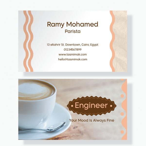 Barista Business Card Design | Business Cards Templates