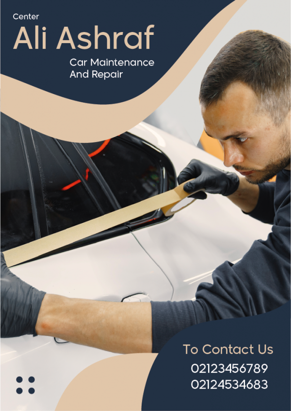 Automotive | Car Repair Services Advertising Poster Template