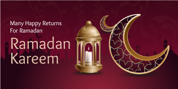 بوستات عن رمضان | تصميم منشور تويتر للتهنئة بقدوم رمضان