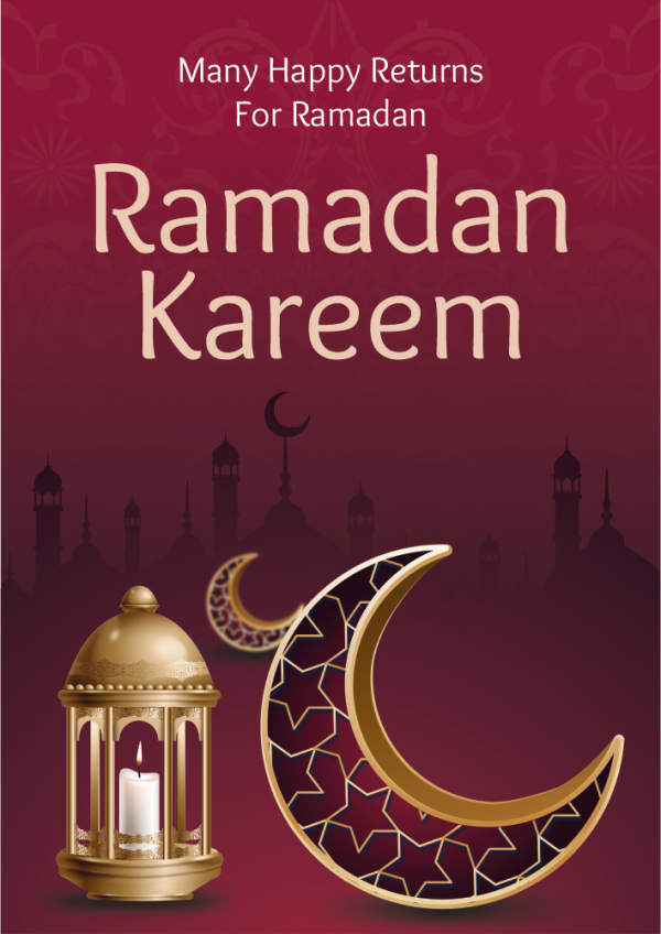 Ramadan Poster Templates PSD | Ramadan Kareem Celebration Poster