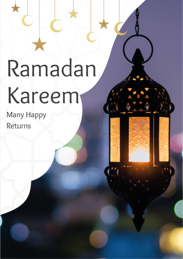 Ramadan Kareem Celebration on Poster Design Template