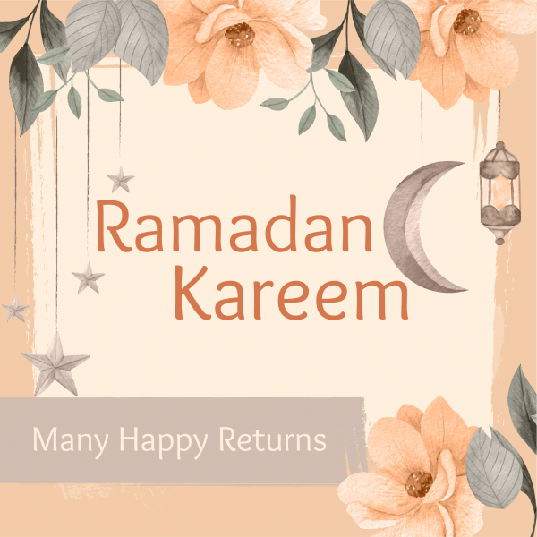 Ramadan Floral Facebook Post Template Psd | Instagram Post Design