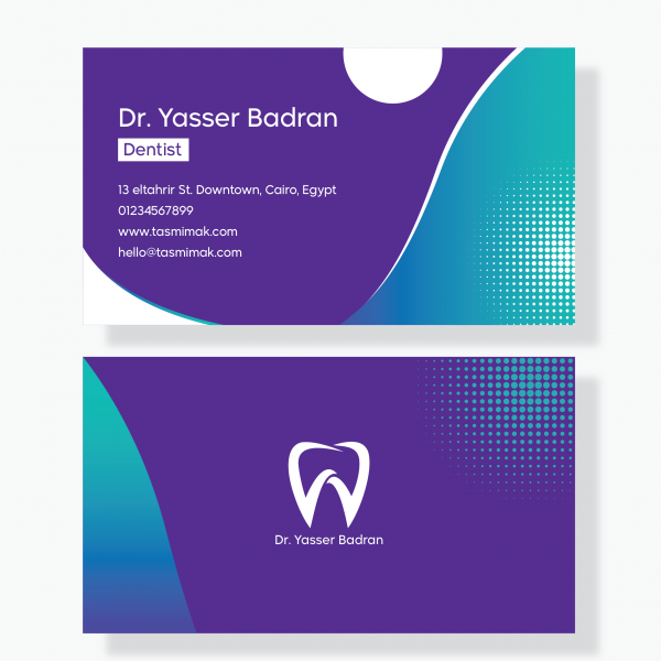 Dental Business Card Mockup | Dentist Business Card Design