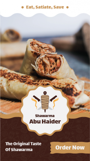 Facebook Story For Shawarma Lovers | Restaurant Insta Story