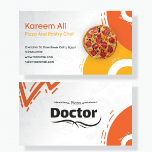 Pizza Chef Personal Cards | Chef Business Card Design Psd