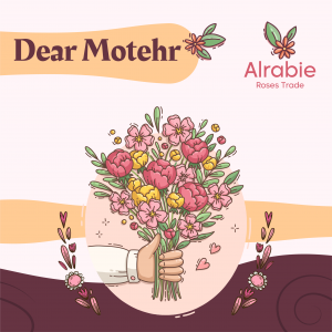 Mother&#039;s Day Facebook Post Template With Flowers
