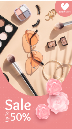 Cosmetics Sale On Mother&#039;s Day Instagram Story Maker