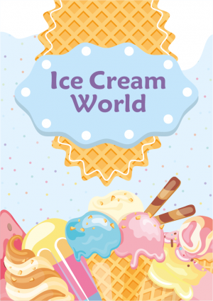 Creative Ice Cream Poster Design | Ice Cream Poster Background