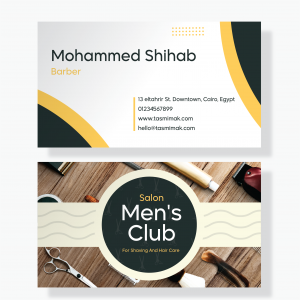 Barber Business Card | Business Card Psd | Cards Design