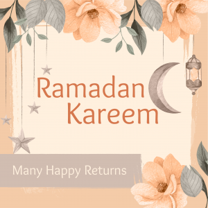 Ramadan Floral Facebook Post Template Psd | Instagram Post Design