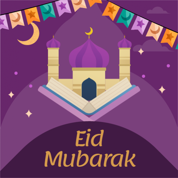 Eid Mubarak Instagram Post Template | Eid Mubarak Vector