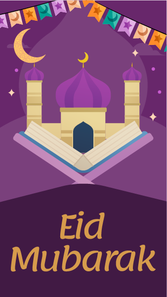 Islamic Eid Mubarak Instagram Story Design
