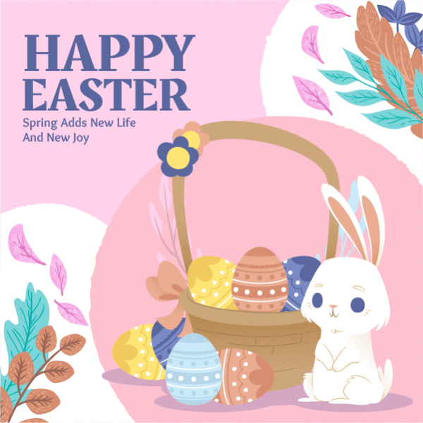 Easter Posts for Social Media | Happy Easter Instagram Post