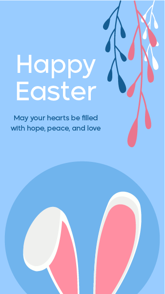 Happy Easter Instagram Story Template | Easter Day Celebration