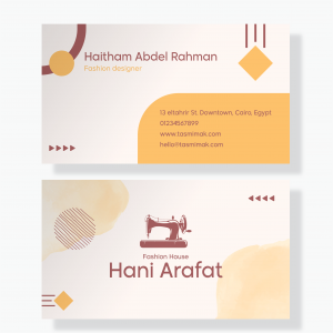 Fashion Designer Business Card Template | Tailor Business Card