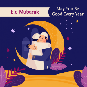 Eid Mubarak Card Design | Eid Mubarak Instagram Post Template