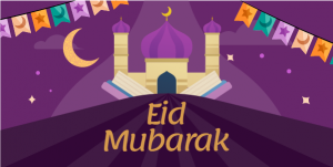 Eid Mubarak Online Editable Twitter Post Template