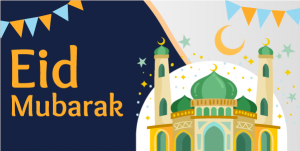 Eid Mubarak Twitter Post Template | Eid Celebration Social Media