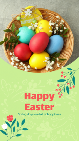 Happy Easter Instagram Story Template | Easter Insta Stories